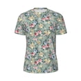 thumbnail image 5 of Wukai Rose Flowers Print Men's Short-Sleeved Mesh T-Shirt,Quick-Dry Short Sleeve Workout T-Shirt-Medium, 5 of 8