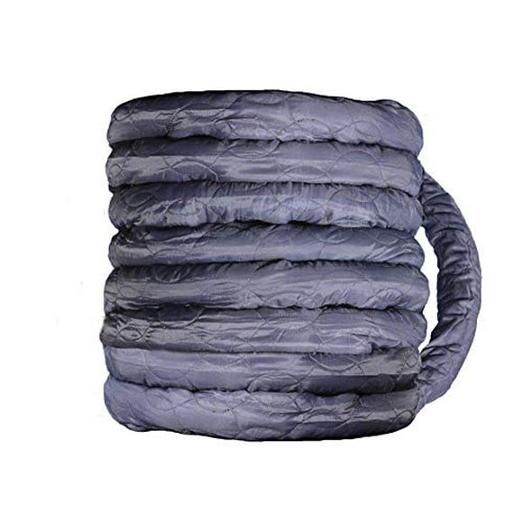 Nadair Central Vacuum Hose Cover Paded Machine Washable Cover Universal, 35-37 FT, GREY - ACCHO-COV35ZIP-GY