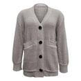 thumbnail image 2 of Pyhlmscde Women's Knitted Long Sleeve Cardigan Sweater, Womens Tops, Fall Clothes for Women, Cable Knit Sweater Women, 2 of 4