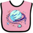 thumbnail image 3 of Inktastic Space Dragon and Planet Boys or Girls Baby Bib, 3 of 4