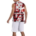 thumbnail image 2 of Naloa Buffalo Plaid Love And Gnome Basketball Jersey Reversible Men's Mesh Athletic Sports Shirts Training Practice S-4XL4X-Large, 2 of 6