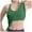 Green, variant on Women's Ribbed Racerback Tank Top Built-In Bra Support Seamless Yoga Workout Athletic Fitness Apparel