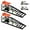 Black/Orange, variant on Hydraulic Car Ramps 2-Pack - 5 Ton (11023 lbs) Capacity Adjustable Vehicle Lift for Garage Maintenance & Oil Changes