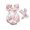 Romper+Hairband, variant on Gyratedream Baby Girls Flutter Sleeve Romper Bodysuit Summer Floral Outfits Match Headband for 0-24 Months Kids