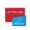thumbnail image 5 of Colored Hanging Folders Letter Size, 1/5-Cut Tab, Red, 25/Box, 5 of 7