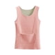 thumbnail image 2 of Ropa interior térmica para mujer, blusa de poliéster de color liso de terciopelo de doble cara, cálida, sin costuras, cuello redondo, talla grande, 2 of 8