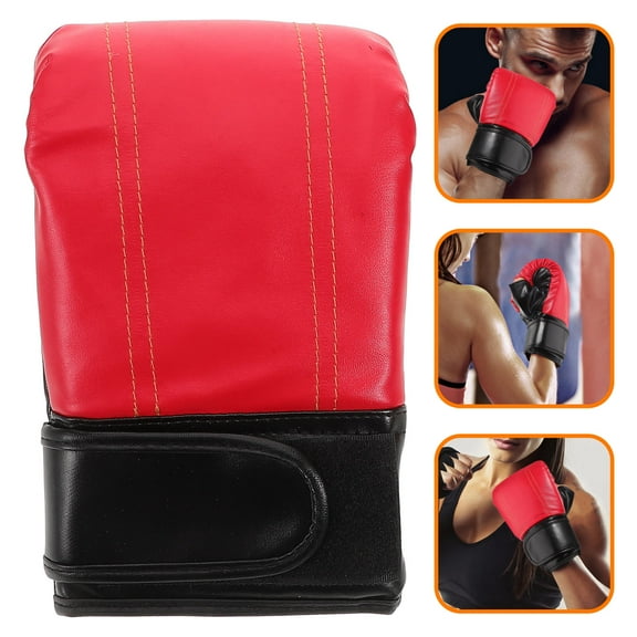 Raindrops  Mma Gloves Men Fighting Boxing Finger Sparring Man Woman Red