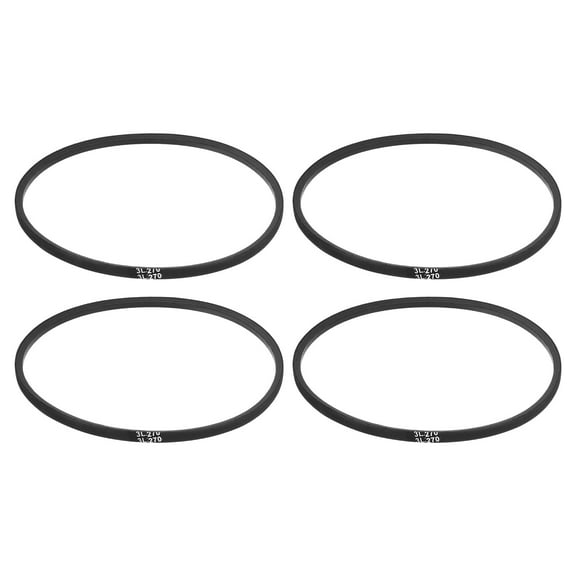 Uxcell 4 pack 3L270 Classic Wrapped Rubber V-Belt, 27"(686mm) Outside Circumference, 3L Profile V Belt 3/8" Width 7/32" Height