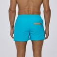 thumbnail image 2 of SWSMCLT Men's Beach Swim Trunks Summer Drawstring Fall Spring Swimsuit Bathing Suit Quick Dry Shorts Mid Rise Sky Blue Small, 2 of 4