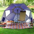 thumbnail image 4 of Graflsoa Parapluie de Pêche Compact 1,2 m à Arc avec Protection UV, Conception Coupe-Vent et Hauteur Ajustable pour Activités de Plein Air - Bleu, 4 of 6