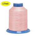 thumbnail image 1 of Uxcell 1968 Yards 150D/0.25mm Extra Strong Bonded Polyester Threads (Pale Pink, 2 Pack), 1 of 7