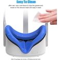 thumbnail image 2 of Replacement Silicone Eye Cover for Quest 2 VR-Headset Face Light Blocking Sweatproof Washable Pad, 2 of 7