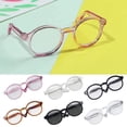 thumbnail image 2 of Mini Doll Glasses For Doll Accessories Round Frame Clear Lens Eyeglasses Toy` F6T4, 2 of 8
