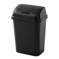 thumbnail image 2 of Sterilite 7.8 Gallon SwingTop Kitchen Wastebasket Trash Can, Black (6 Pack), 2 of 9