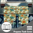 thumbnail image 3 of Yuyamidu Yellow Dahlia RV Trailer Propane Tank Cover Fit for Dual 20lb Tanks, Decor Replacement Covers for RV/Trailer/Camper, Weather Resistant Propane Tank Cover Table, 3 of 8