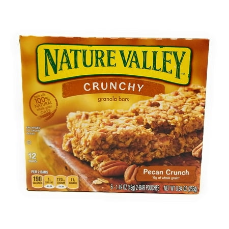 Nature Valley Crunchy Granola Bars Pecan Crunch 8.9oz Box (Pack of 4)