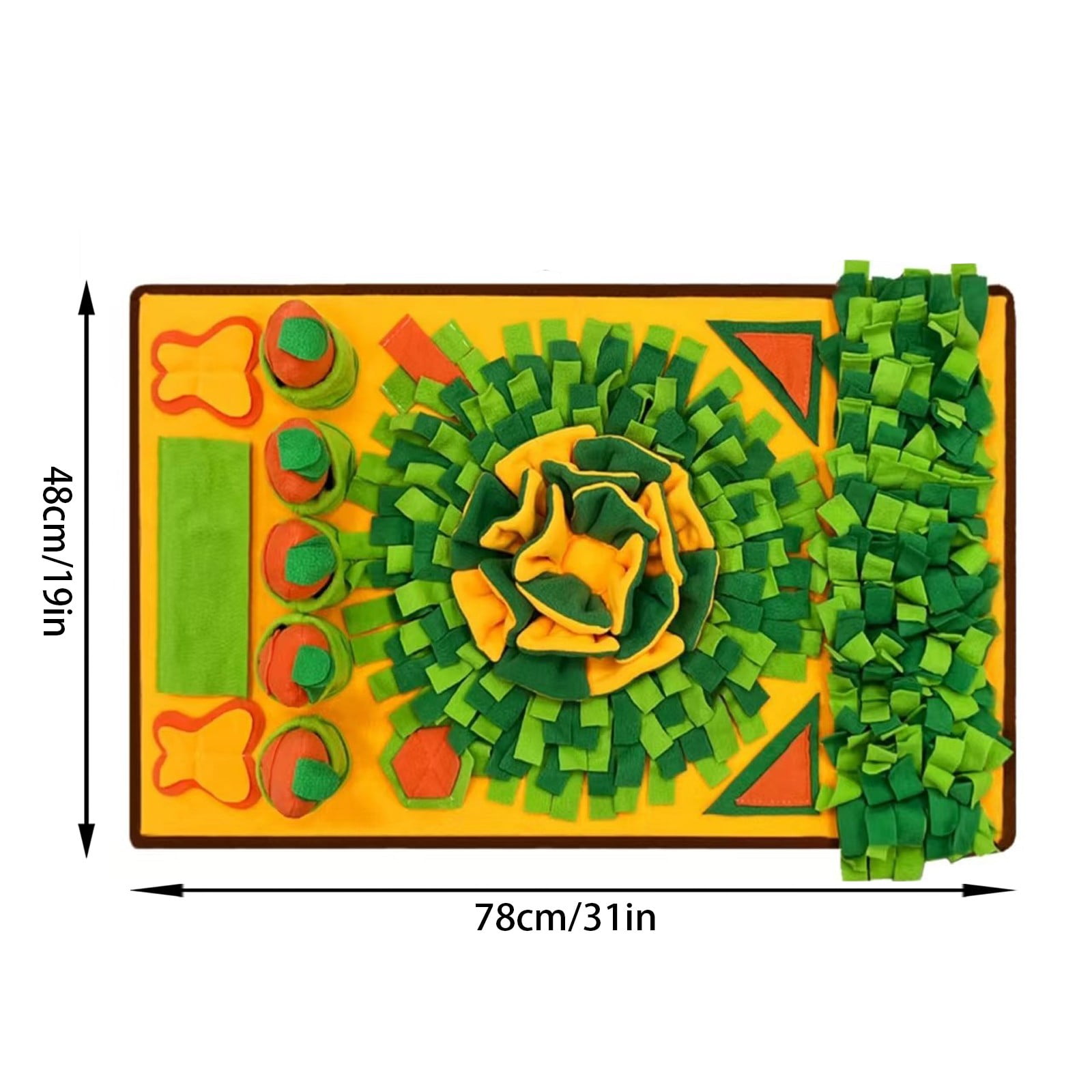 Interactive Snuffle Mat for Mental Stimulation Enrichment and Slow Feeding Puzzle Toy for Dogs
