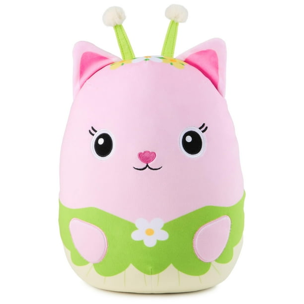 Peluche Gabby's Dollhouse Kitty Fairy Squishy 30 cm rosa/verde