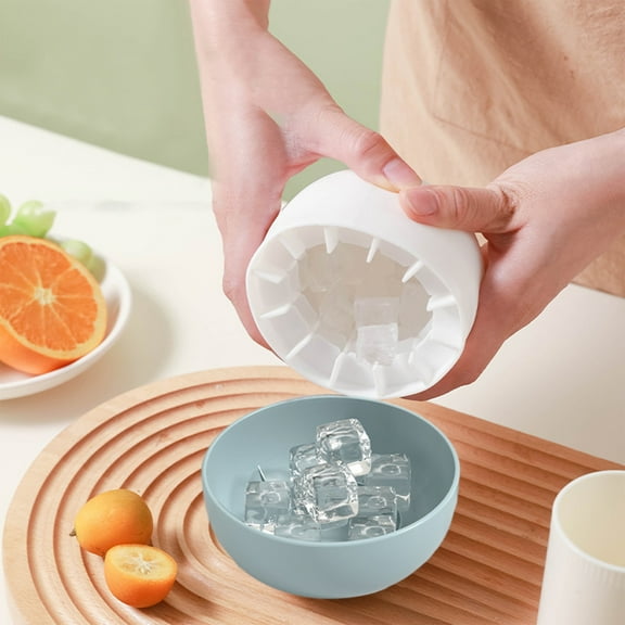 Ice Cube Tray 4 Pack, Easy-Release & Flexible 56 pcs Silicone Ice Cube Trays with Spill-Resistant Removable Lid, Stackable Ice Trays with Covers for Freezer, Cocktail