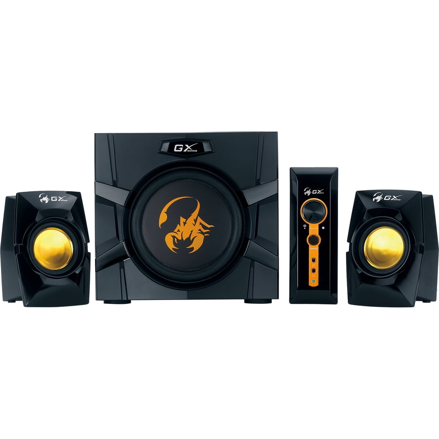 Genius GX Gaming SWG2.1 3000 2.1 Speaker System, 70 W RMS, Black