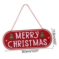thumbnail image 3 of Moocorvic Merry Christmas Door Sign, Metal Merry Christmas Wall Decor sign, Christmas Hanging Sign for Front Door Decorations, 12x5 Inches, 3 of 9
