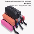 thumbnail image 3 of Electronicheart Sac de Rangement Pochette à Outils Matériel Sac Finition Soignée Imperméable Léger avec Fermeture Éclair Organisateur d'Outils Multifonction Noir Violet 25*8.5*7, 3 of 6