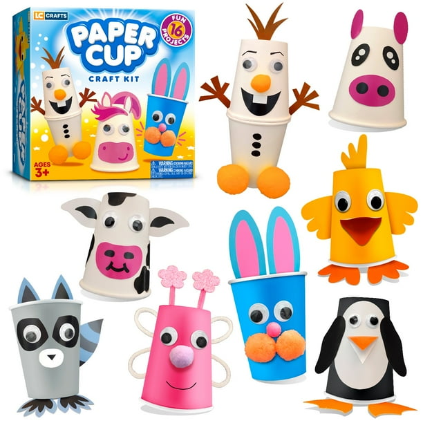 Arts and Crafts Kit for Kids- Create 16 Animal Crafts for Toddlers, Best Creative Christmas Gift for Boys & Girls Ages 3,4,5,6,7,8 Arts and Crafts Kit for Kids- Create 16 Animal Crafts for Toddlers, Best Creative Christmas Gift for Boys & Girls Ages 3,4,5,6,7,8