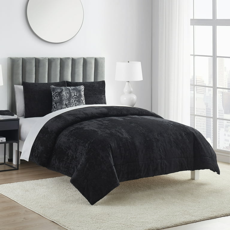 Black velvet comforter online