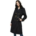 thumbnail image 4 of Orolay Women's Trench Coat with Belt Lightweight Double-Breasted Long Length Jacket, 4 of 6