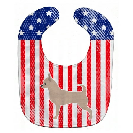 

Carolines Treasures BB3350BIB USA Patriotic Chihuahua Baby Bib 10 x 13 multicolor