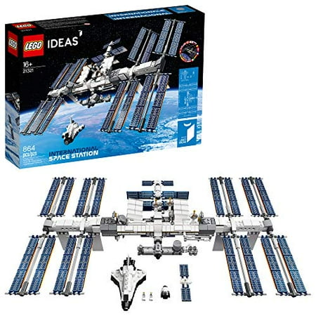 LEGO Ideas International Space Station 21321 Building Kit Adult Set for Display Makes a Great Birthday Present 864 Pieces Walmart