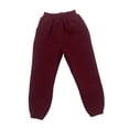 thumbnail image 3 of Pantalones de 1/6, pantalones deportivos en miniatura, pantalones deportivos para disfraz de muñeca, pantalones para figuras de acción de 12 pulgadas rojo oscuro, 3 of 10