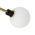 thumbnail image 2 of Wildnix Modern Globe Chandelier, Gold and White Finish, G9 Bulb Compatible, Elegant Ceiling Light for Living Room, Dining Room, and Home Decoration, 2 of 7