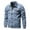 Blue, variant on FRSASU Men Jacket ,Jacket Denim Outdoor Single-Breasted Jacket Tooling Jacket