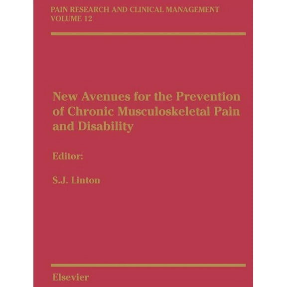 Pain Research and Clinical Management New Avenues for the Prevention of Chronic Musculoskeletal Pain: Pain Research and Clinical Management Series, Volume 12 , Book 12, (Paperback)
