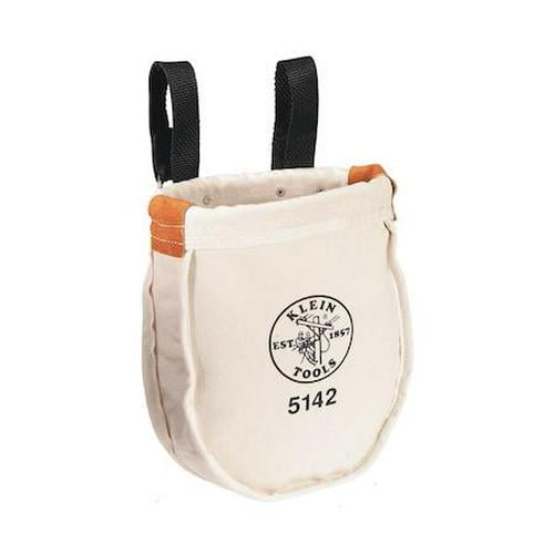 Klein Tools Bag/Tote, Tool Pouch, White, Canvas, 1 Pockets