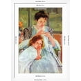 thumbnail image 5 of Art.com Young Mother Sewing Art Print by Mary Cassatt, White Frame Wall Art, 32" x 44", 5 of 5