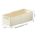 thumbnail image 2 of Storage Box with Built-in Side Handles Stackable Storage Containers with Edges Expandable Storage Bins with Hollow Handles Stable Stackable for Home, 2 of 8