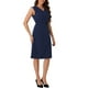 thumbnail image 4 of Vestido A-Line sin mangas profesional para mujeres Inspire Chic S Azul oscuro, 4 of 6