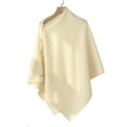 thumbnail image 2 of Women's Versatile Knitted Shawls Scarf Lightweight Spring Summer Fall Wraps Pullover Cloak Coat Poncho Tops 2025 Beige One Size, 2 of 3
