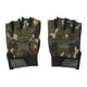 thumbnail image 1 of 1 par de guantes deportivos de medio dedo para niños, para escalada de montaña, ciclismo, para exteriores, color verde, 1 of 6