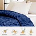 thumbnail image 4 of Home Fleece Throw Blanket for Couch or Bed,Super Soft and Warm Blankets Imitation Rabbit Fleece Blanket Double Layer Thickened Solid Color Face Blanket Office Nap Blanket, 4 of 6
