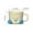Blue, variant on Novelty Foot Shaped Ceramic Mug 16 oz, Unique Coffee Tea Cup with Cute Toes Design, Handmade Glazed Pottery Cup for Home Office Decor, Funny Gift for Podiatrists Nurses Friends
