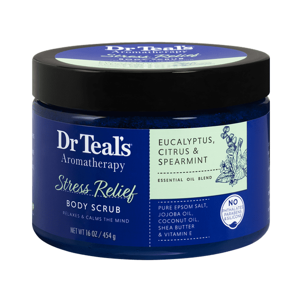 Dr Teal's Aromatherapy Stress Relief Body Scrub with Eucalyptus and