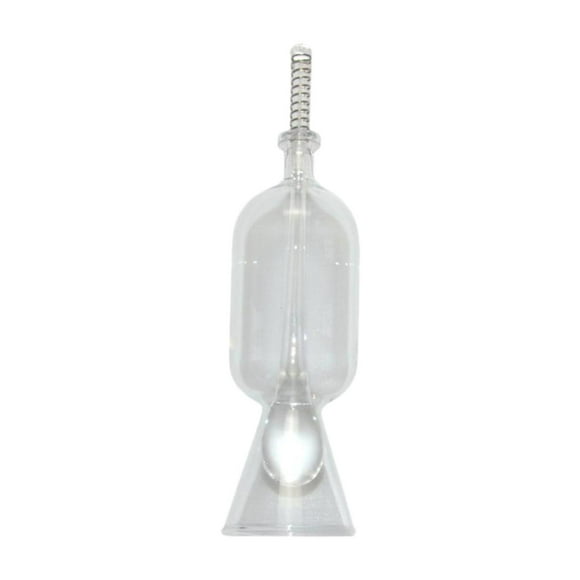 Dispensador de comida para peces de cristal, accesorios para peceras, prensa transparente multiusos Derecho