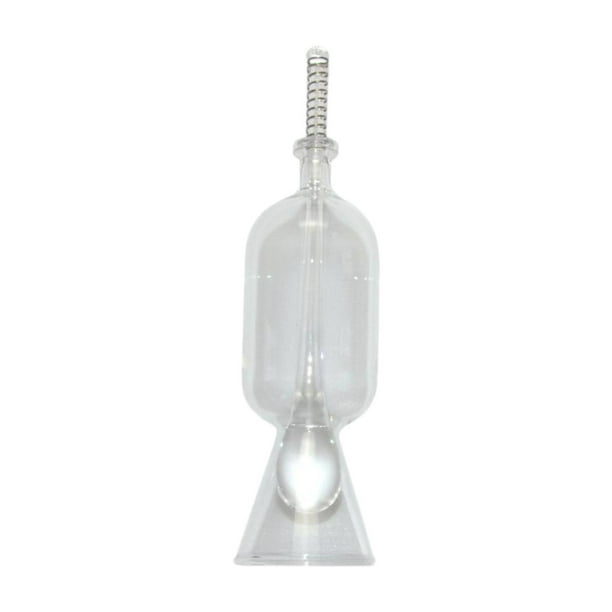 Alimentador de peces de vidrio transparente, estación de alimentación colgante de vidrio, accesorios multifunción para peceras, acuarios de agua dulce Derecho