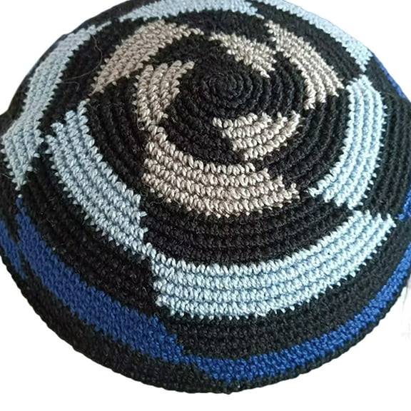 Namaz Muslims Men Prayer Hat Crocheted Kippah Headwear Yarmulke Hat Traditional Kippah Kufi Hat