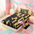 thumbnail image 2 of meiyoeat Girls Baseball Games Twin Sheets For Ball Gamer,Colorful Ice Cream Drip Bedding For Kids,3 Pieces, 2 of 6