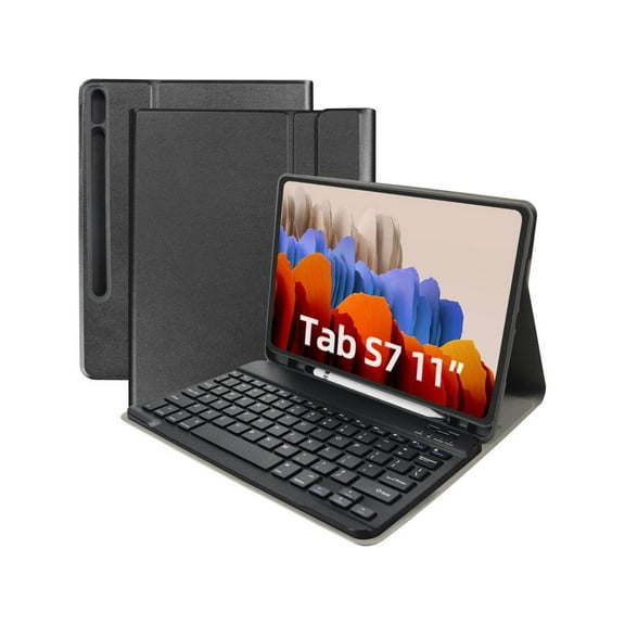 Keyboard Case for Samsung Galaxy Tab S8 / S7 11 inch (Model for SM-X700/X706/T870/T875/T878), Detachable Wireless Keyboard,Slim Stand Cover with Pen Holder