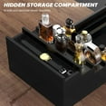 thumbnail image 2 of Cologne Organizer for Men, 4 Tier Black Wood Perfume Organizer with Felt Lining Drawer and Hidden Compartment, Perfume Display Holder, A Gift for Men, 2 of 9